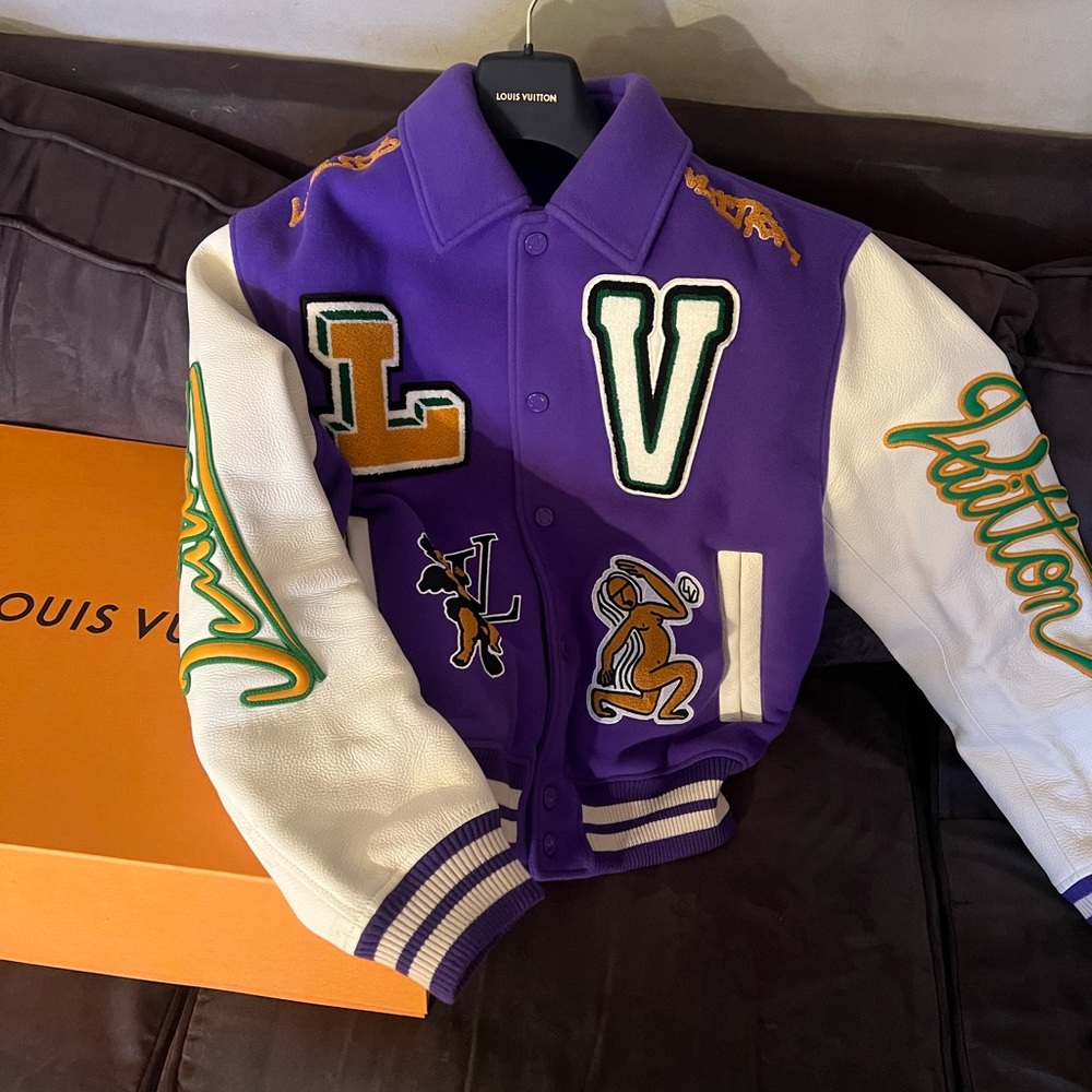 LOUIS VUITTON VARSITY JACKET/ Worn TWICE. Tags, Receipts, Dustbag.